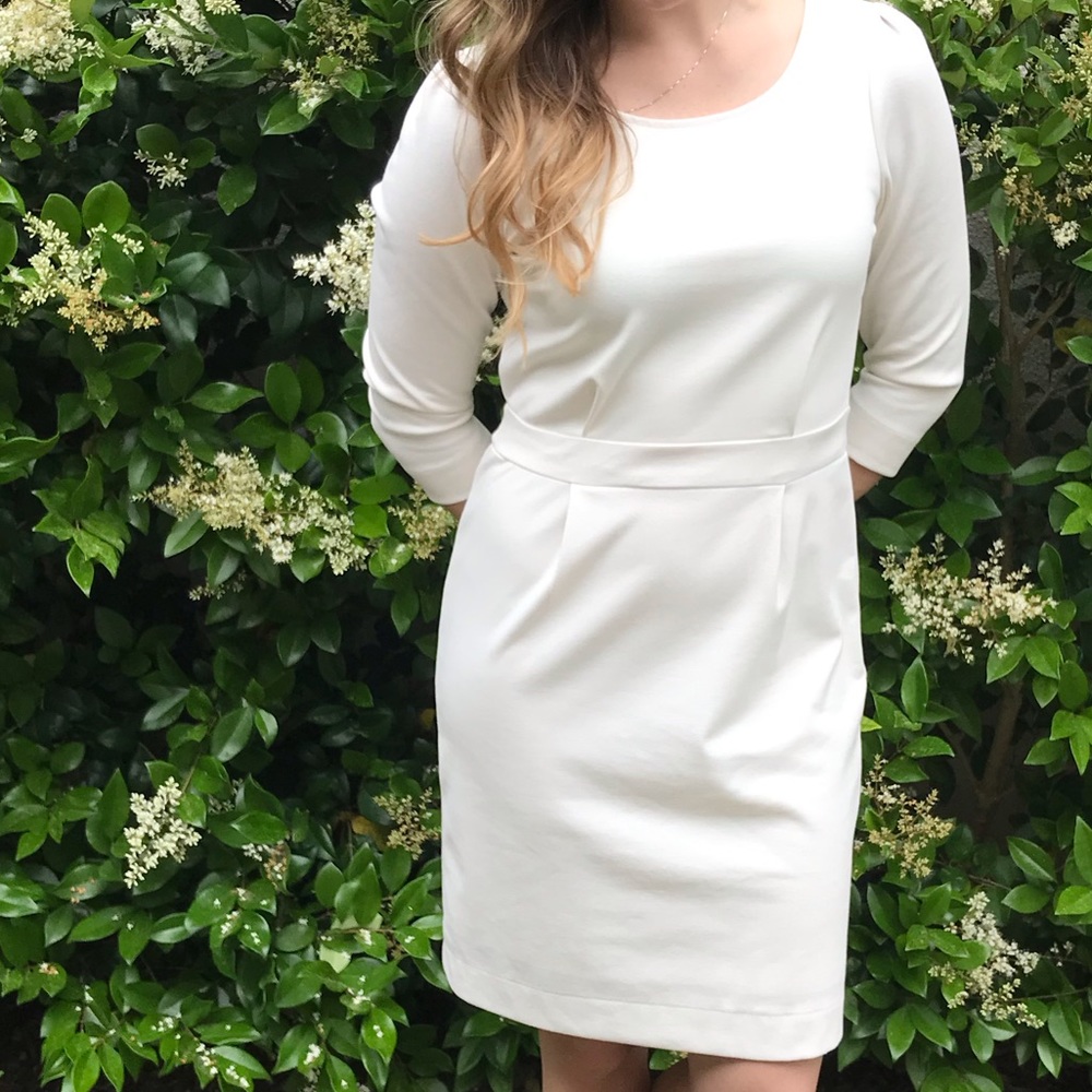 White Banana Republic dress